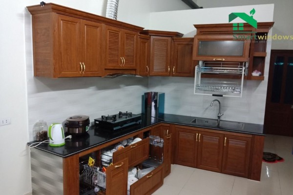 Cách chọn tủ bếp nhôm nội thất cho căn hộ nhỏ và hẹp
