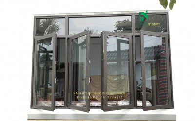 Vì sao nên sử dụng cửa sổ mở quay nhôm xingfa 4 cánh?