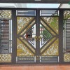 Mẫu Cổng sắt sơn tĩnh điện đẹp tại Hà Nội