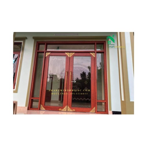 Cửa nhôm thủy lực phù hợp với kiến trúc hiện đại tại xã Nam Hồng, Đông Anh, Hà Nội