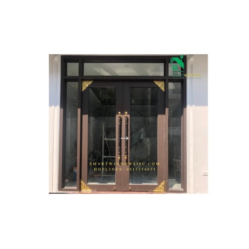 Cửa nhôm thủy lực phù hợp với kiến trúc hiện đại tại xã Nam Hồng, Đông Anh, Hà Nội