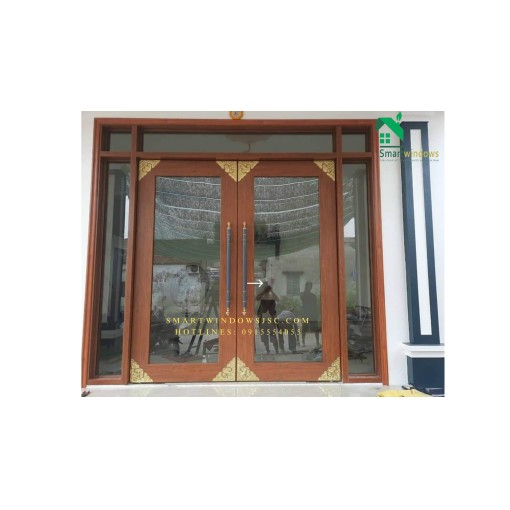 Cửa nhôm thủy lực tiết kiệm không gian cho căn hộ nhỏ tại xã Tàm Xá, Đông Anh, Hà Nội