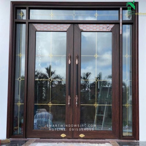 Cửa nhôm thủy lực hiện đại cho biệt thự tại xã Tiên Dương, Đông Anh, Hà Nội
