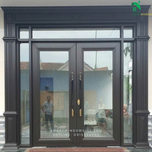 Cửa nhôm thủy lực hiện đại cho biệt thự tại xã Tiên Dương, Đông Anh, Hà Nội