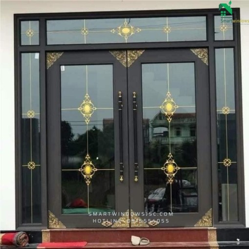 Cửa nhôm thủy lực chống ồn cho văn phòng tại xã Hải Bối,Đông Anh,Hà Nội