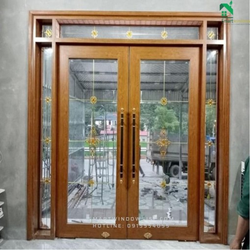 Cửa nhôm thủy lực chống ồn cho văn phòng tại xã Hải Bối,Đông Anh,Hà Nội