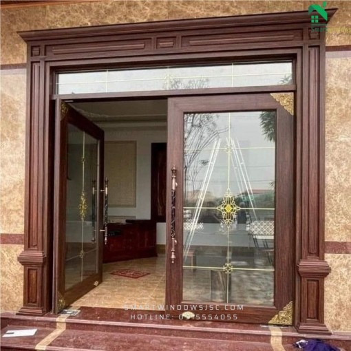 Cửa nhôm thủy lực chống nước cho nhà vệ sinh tại xã Võng La, Đông Anh, Hà Nội