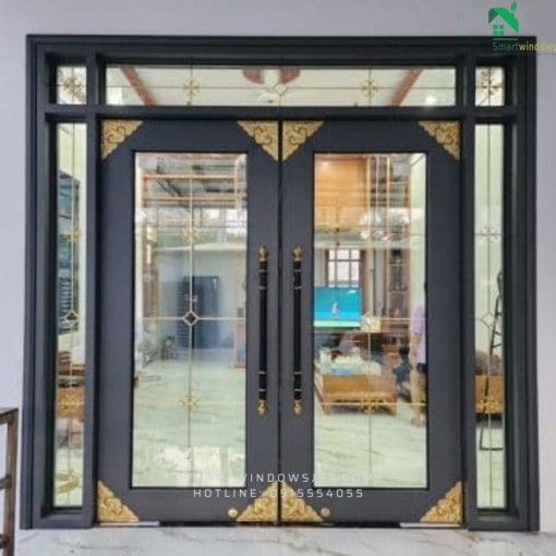 Cửa nhôm thủy lực chống nước cho nhà vệ sinh tại xã Võng La, Đông Anh, Hà Nội