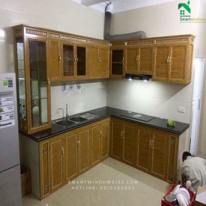 Tủ Bếp Nhôm Omega Tại Thị Xã Sơn Tây – Bền Đẹp, Hiện Đại, Tối Ưu Không Gian Bếp