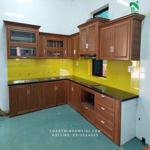 Tủ Bếp Nhôm Omega Tại Huyện Đông Anh – Giải Pháp Bếp Bền Đẹp Chuẩn Hiện Đại 2025