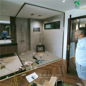 Vách Kính Tắm Đứng SmartWindows – Giải Pháp Hiện Đại Cho Phòng Tắm Tại Huyện Phúc Thọ