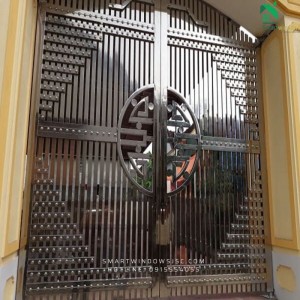 Cổng inox 2 cánh và 4 cánh tại Huyện Hoài Đức – Giải pháp bảo vệ bền bỉ, hiện đại cho mọi công trình