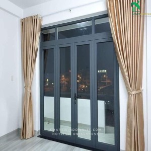 Cửa đi mở quay nhôm Xingfa tại quận Hoàng Mai – Giải pháp cửa bền đẹp cho nhà liền kề, chung cư và nhà phố hiện đại