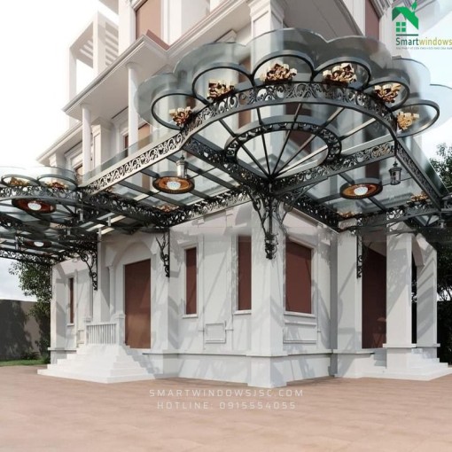 Mái kính cường lực lấy sáng tại Hà Nội