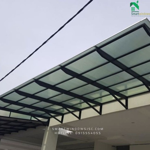 Mái kính cường lực lấy sáng tại Hà Nội