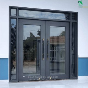 Cửa Nhôm Thủy Lực Vân Gỗ Sang Trọng – Đẳng Cấp Cho Không Gian Hiện Đại