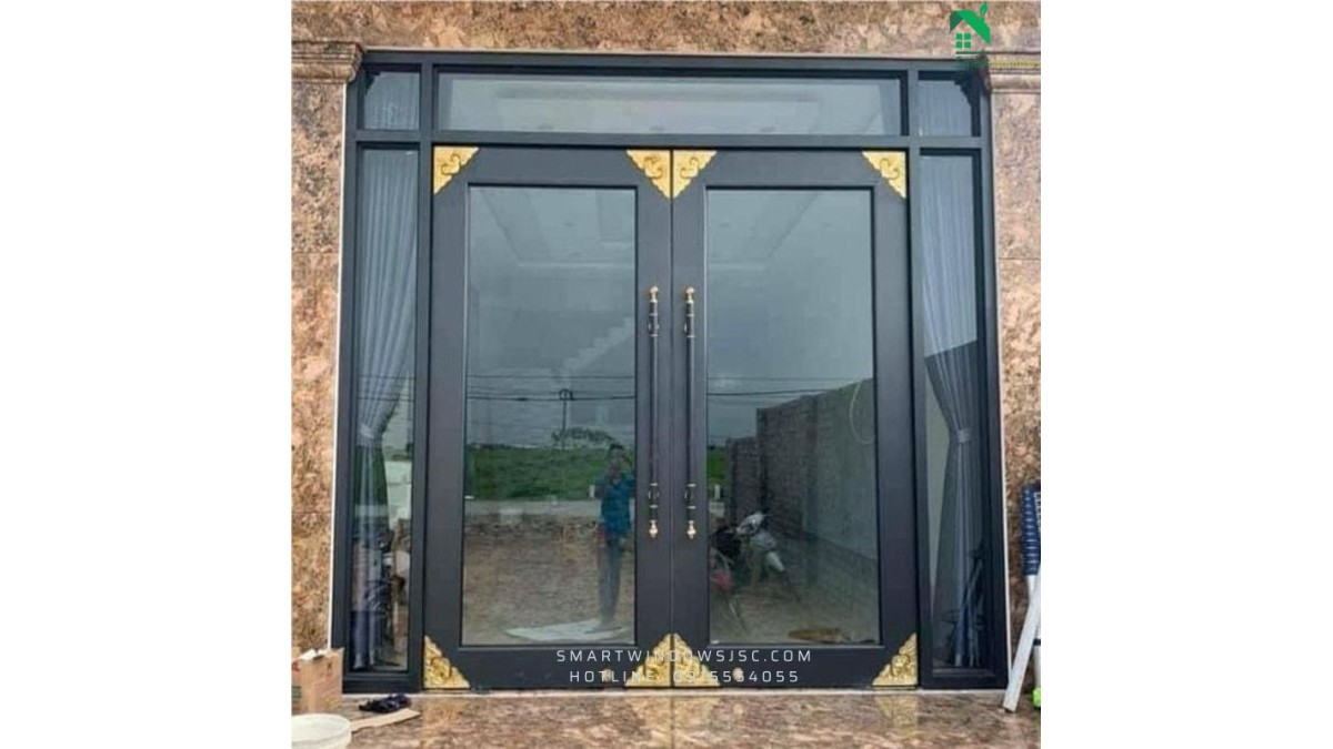 Cửa nhôm thủy lực cao cấp cho biệt thự tại huyện Thanh Oai, Hà Nội